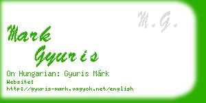 mark gyuris business card